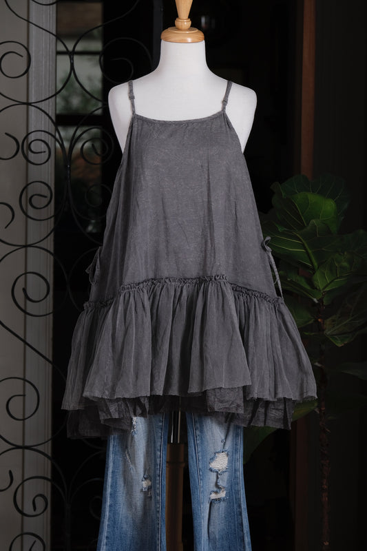 Low Waisted Foundation Cami in Iron