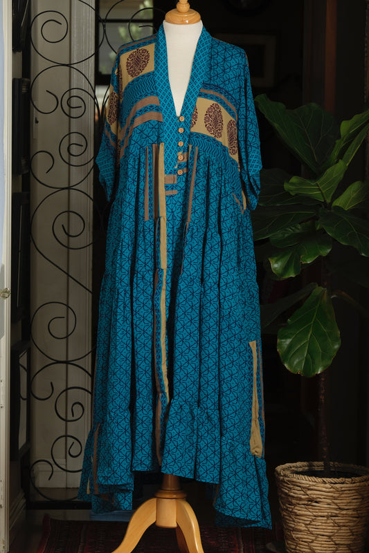 Easy Dress in Turquoise Vibes