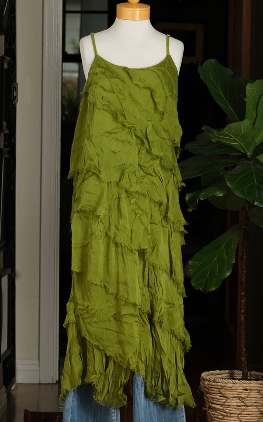 Clara Dress in Absinthe