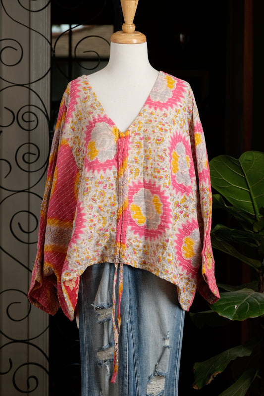 Butterfly Top in Sunshine Flower