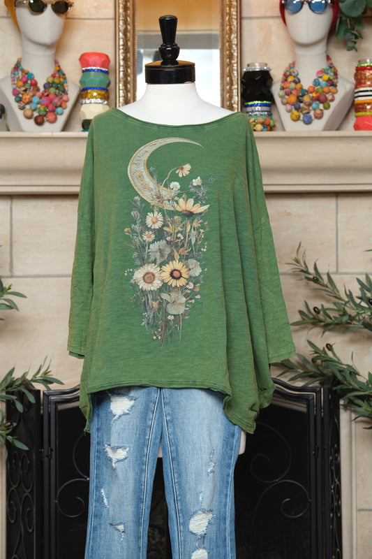 Lucky Moon Oversized T Shirt