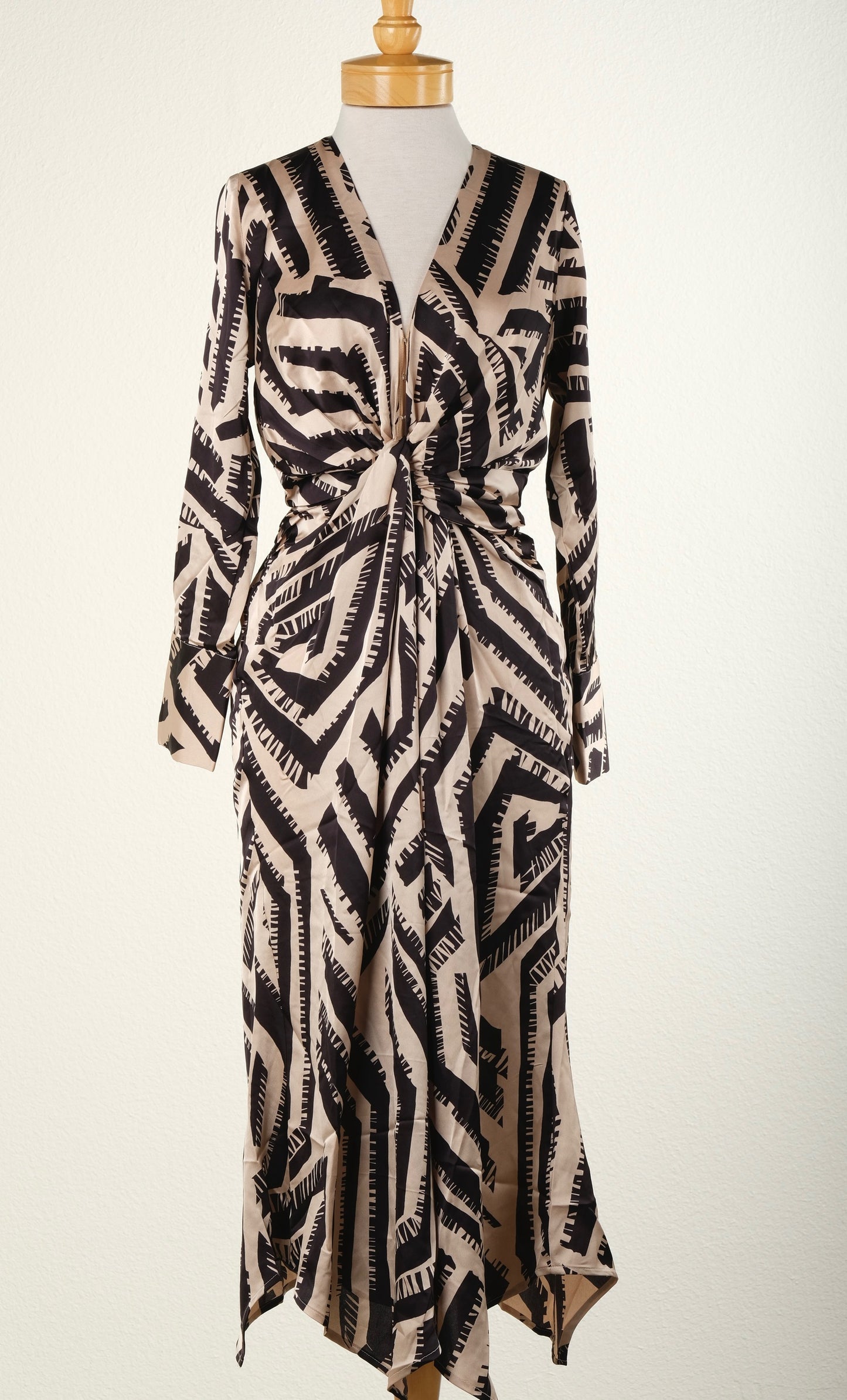 Twist Dress in Abstract