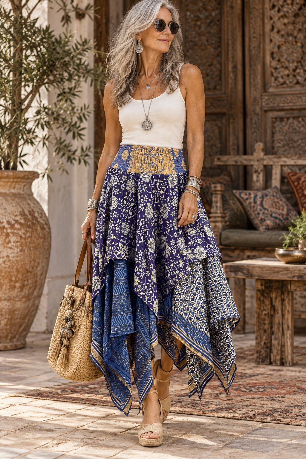 Pixie Skirt in Open Sea