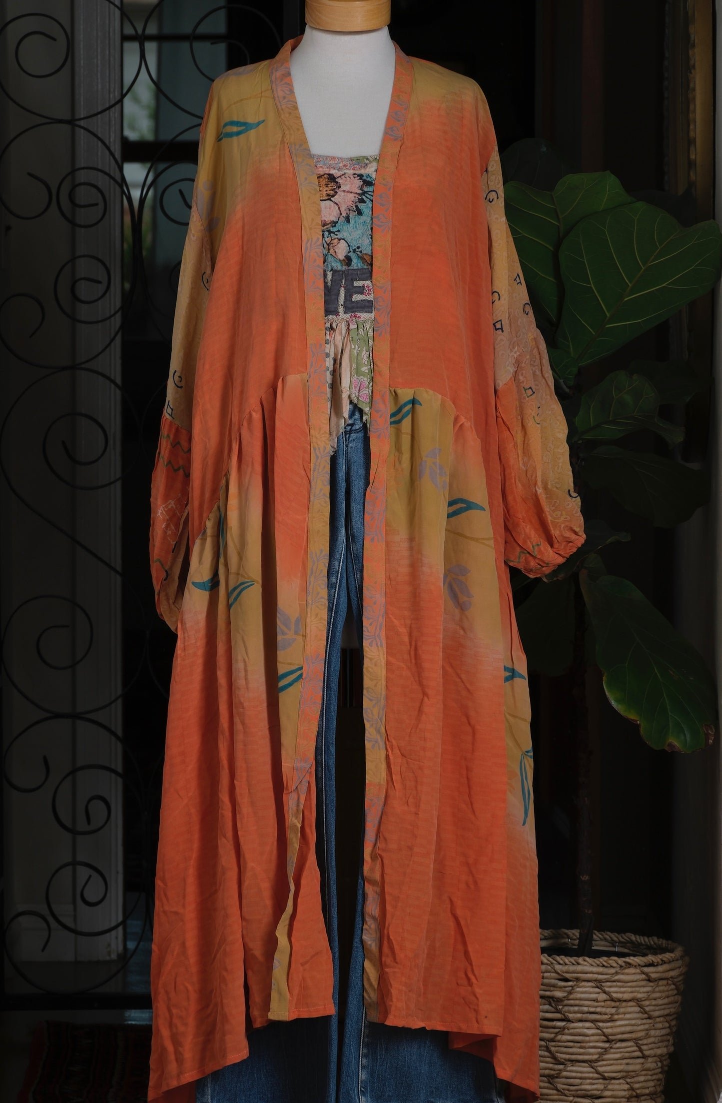 Evermore Duster in Orange Ombre