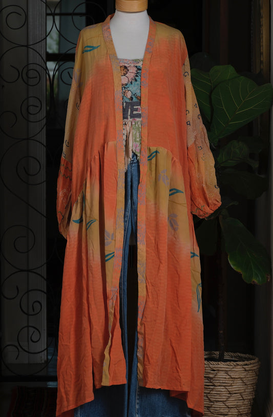 Evermore Duster in Orange Ombre
