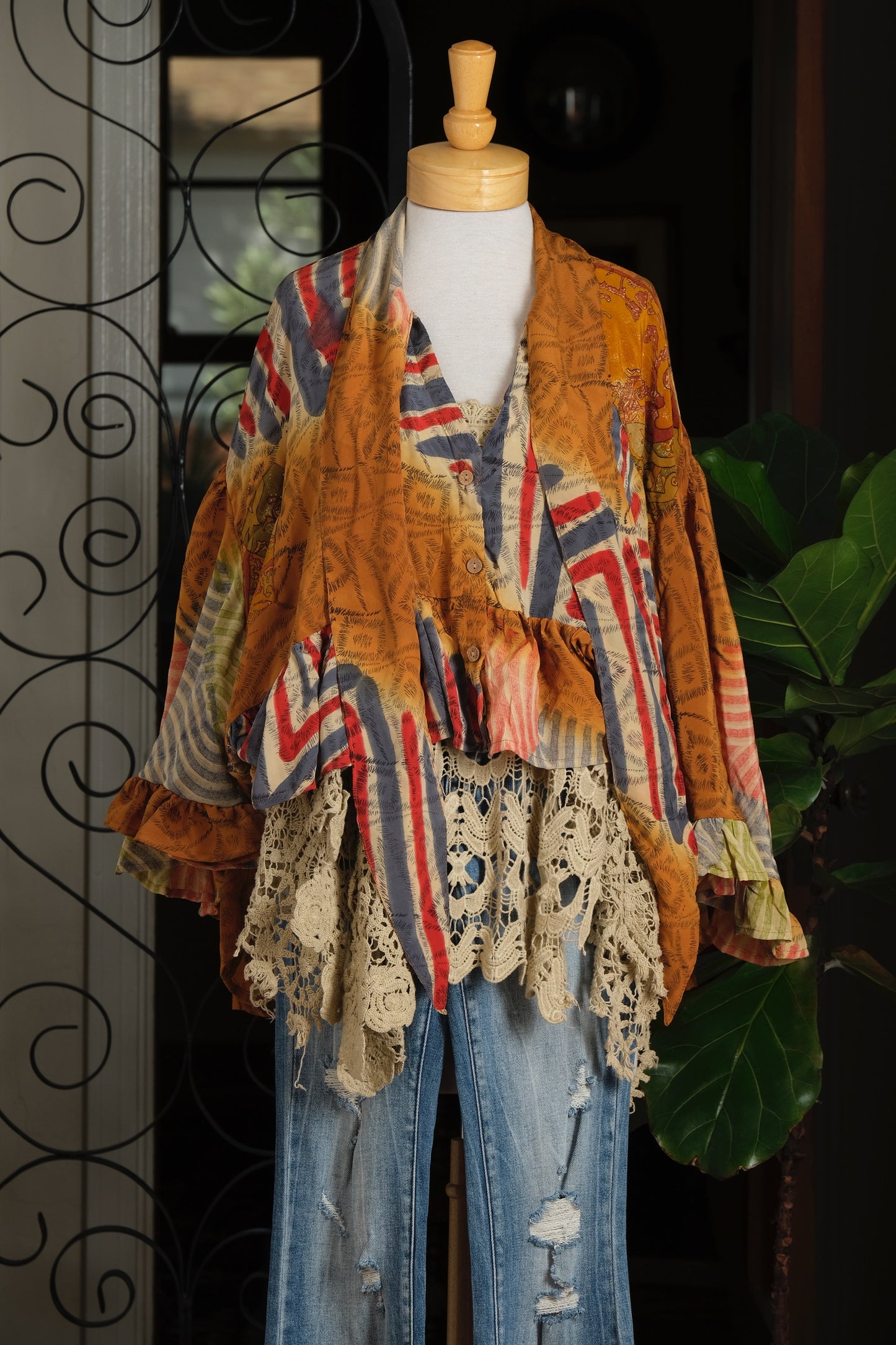 Ruffled Gypsy Top in Love and Liberty