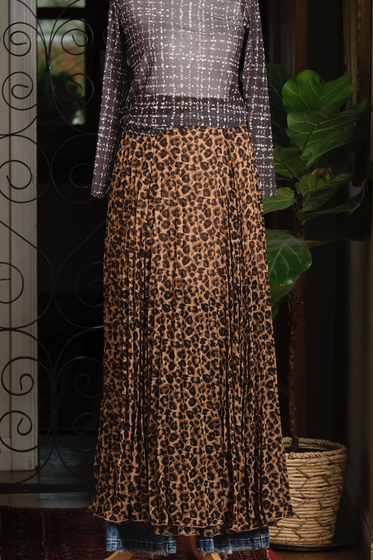 Leopard Maxi Skirt