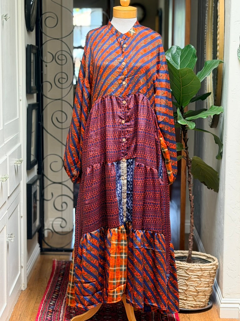 Silk Majestic Duster Dress in Westwood