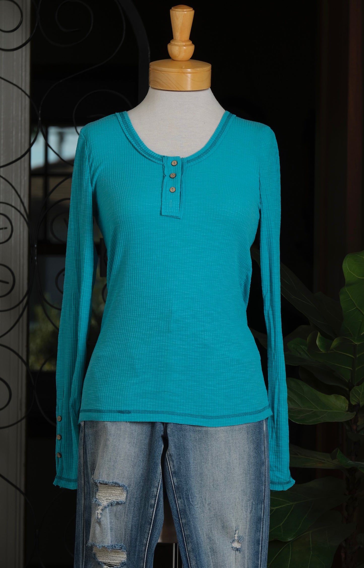 Layering T in Turquoise