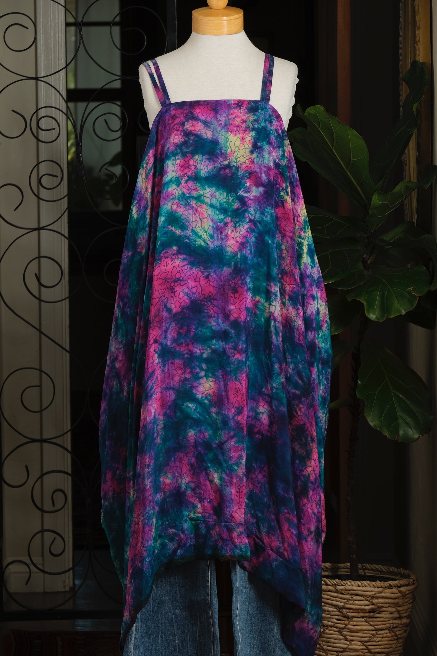Shine Maxi Dress in Fuchsia Flower