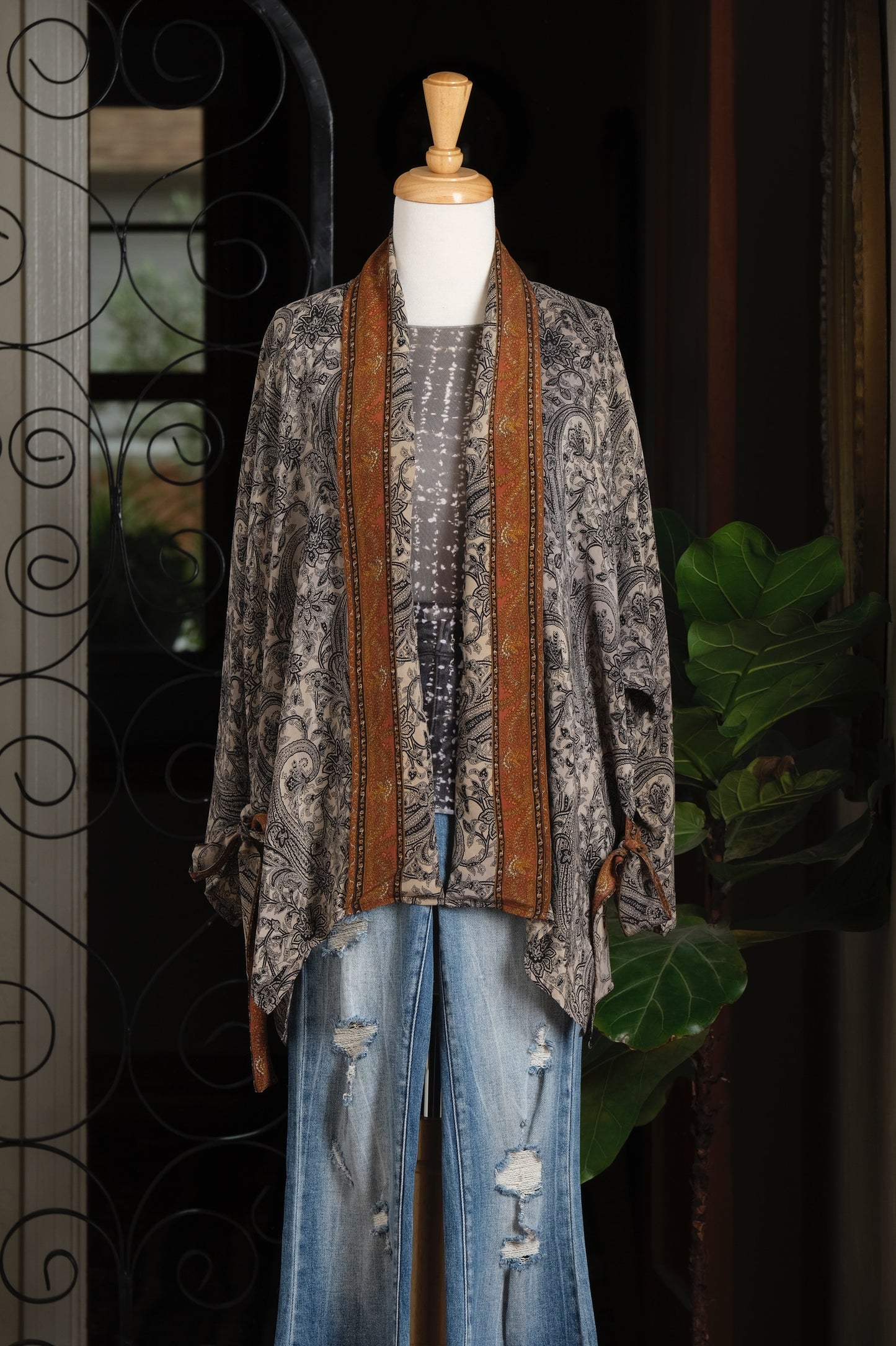 Tie Top in Lush Paisley