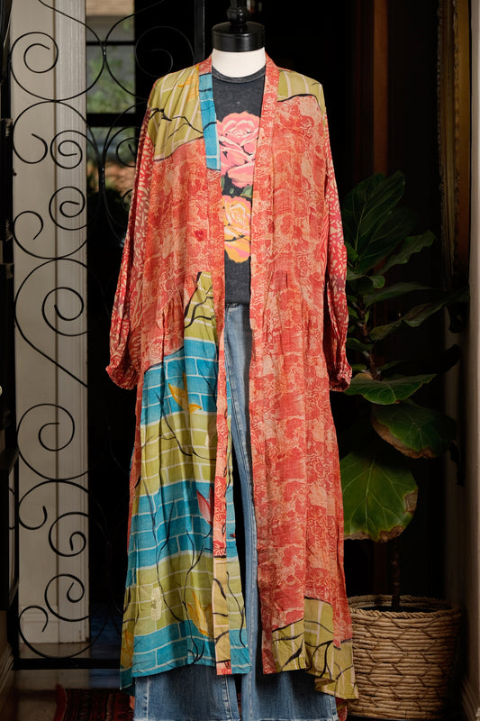 Evermore Duster in Turquoise Brick
