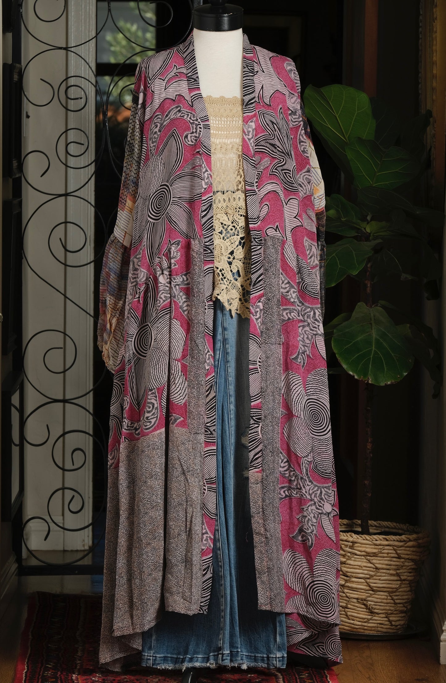 Evermore Duster in Zebra Flower