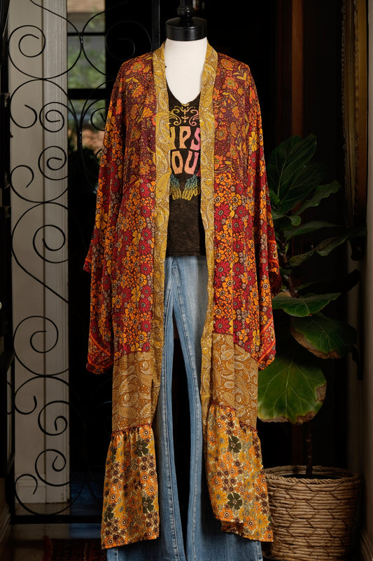 Belle Ruffle Duster in Summer of 69’