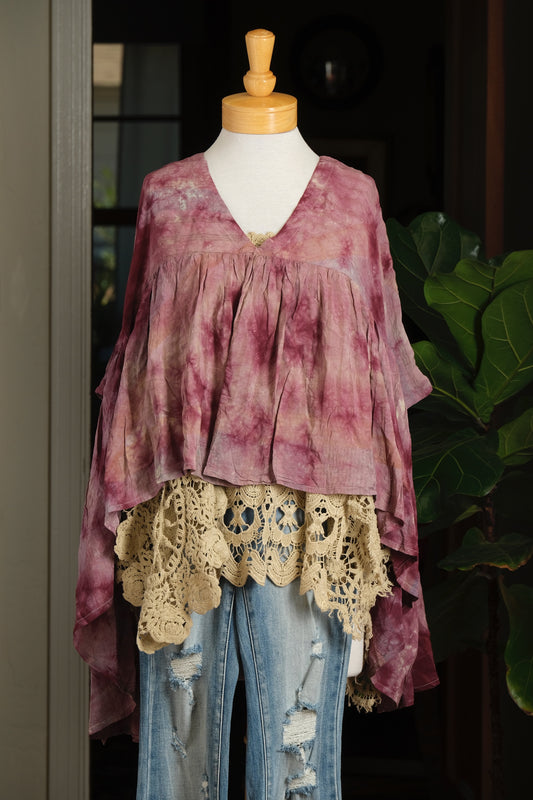 Gold Dust Crop Top in Heaven Sent Rose – Chateau Bel Age Boutique