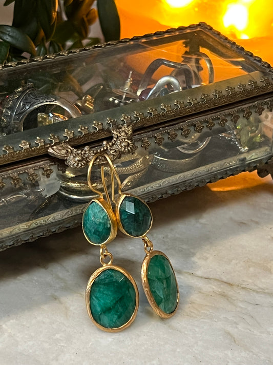 Emerald Antiquity Earring