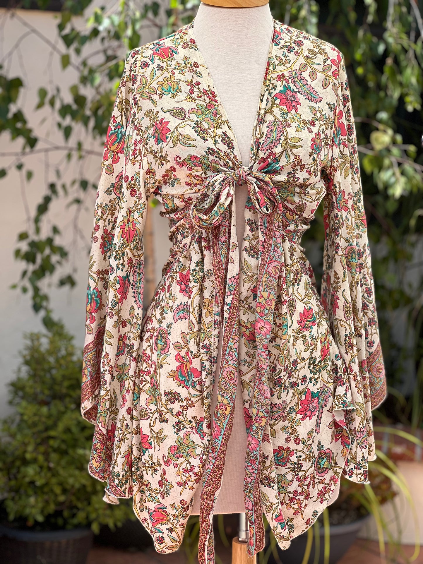 Angel Tie Top in Gold Kissed Garden