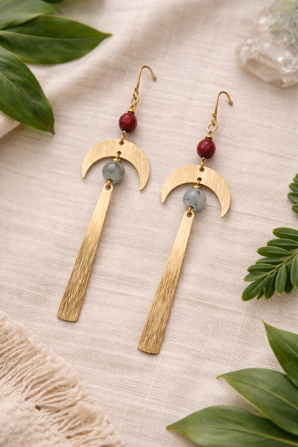 Desert Crescent Earring