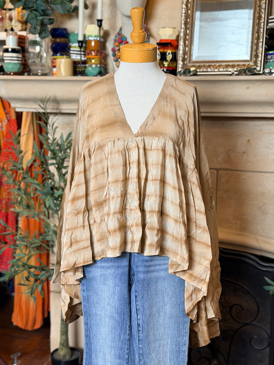 Gold Dust Crop Top in Dune