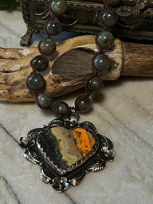 Jasper Heart Necklace 1550