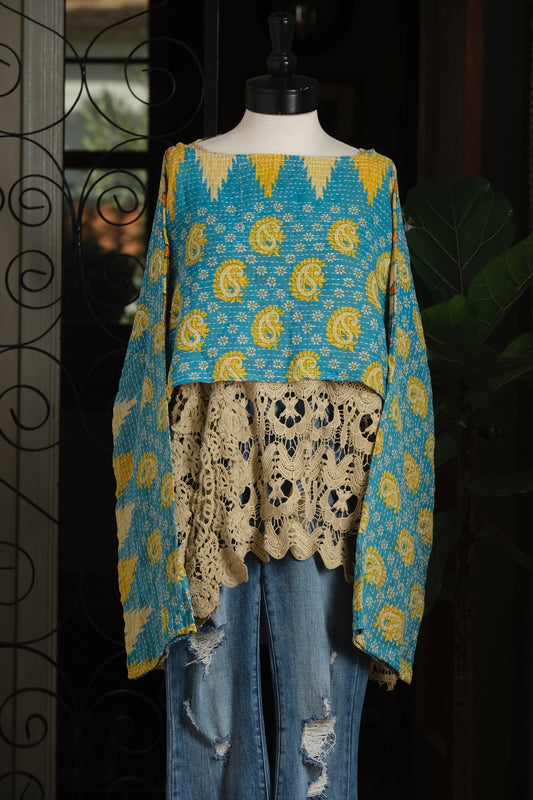 Crop Top in Golden Daisy