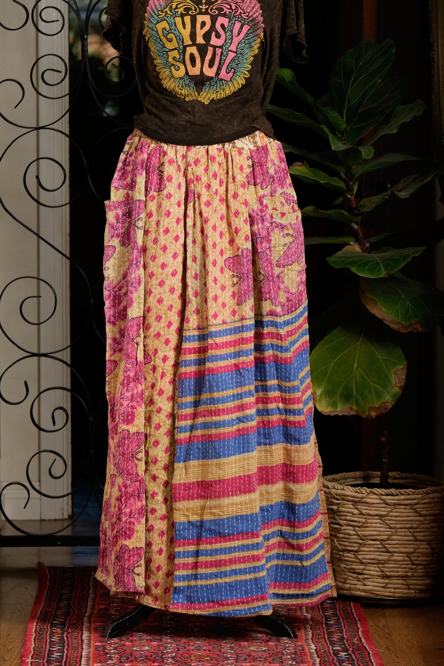 Crossroad Pant in Blue Stripe