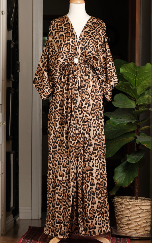 Leopard Caftan Dress