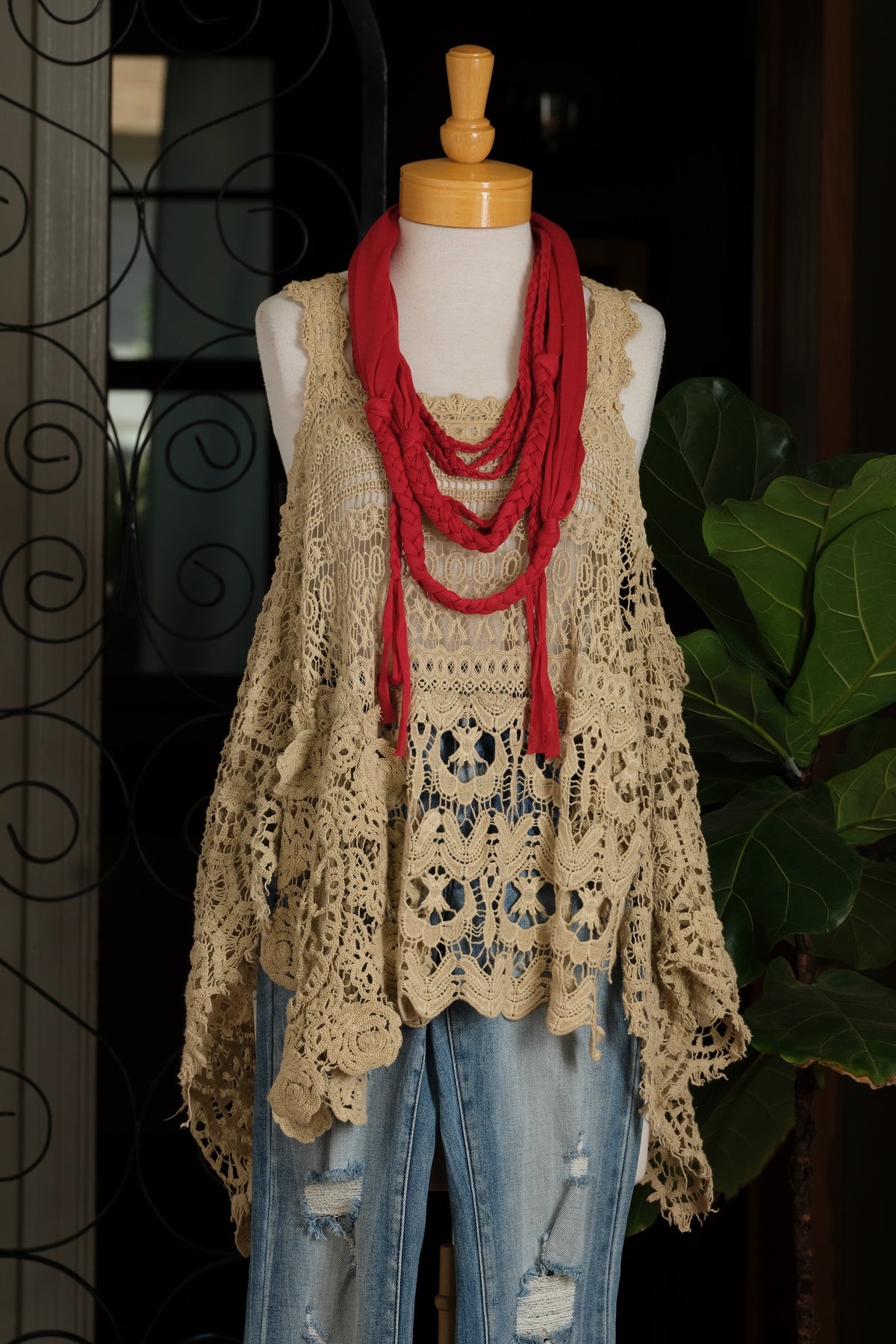 Ritual Scarf in Red