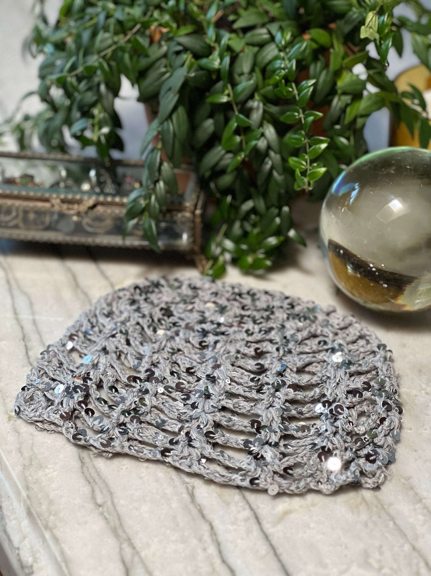 Jazz Age Cloche in Chrome