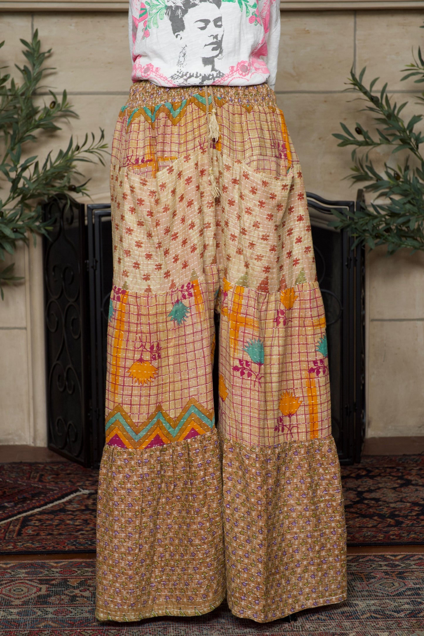 Pocket Pant in Jade Lotus