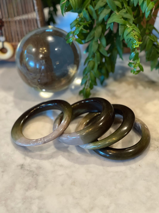 Olive Ombré Bangle Stack
