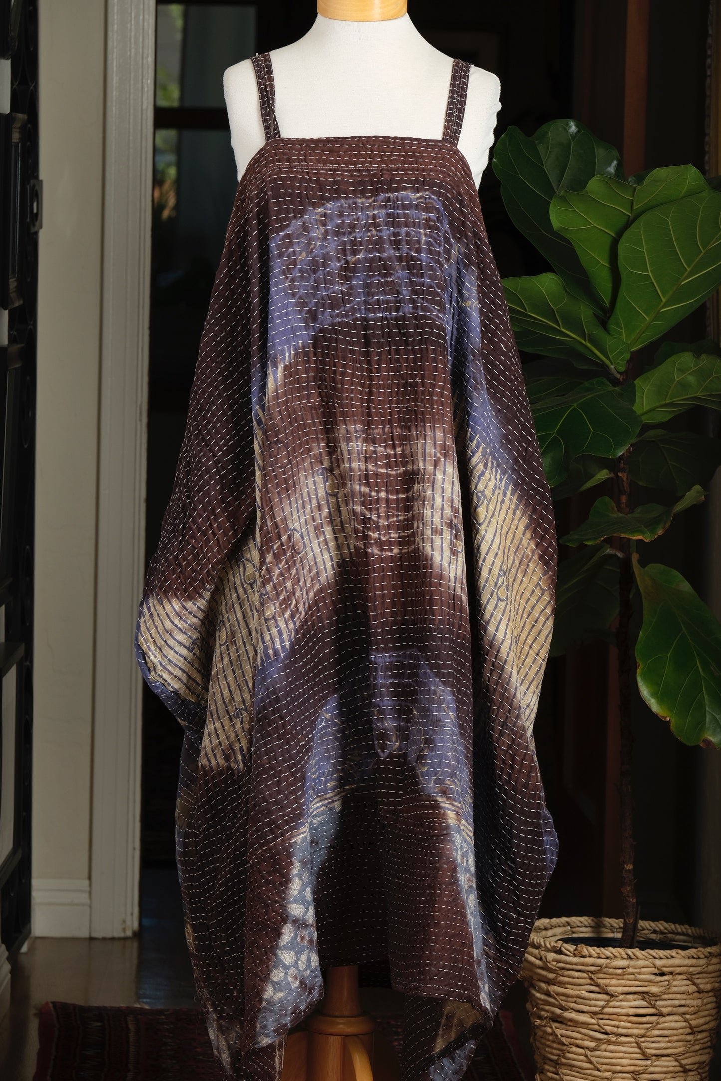 Kantha Maxi Dress in Cloud Walker