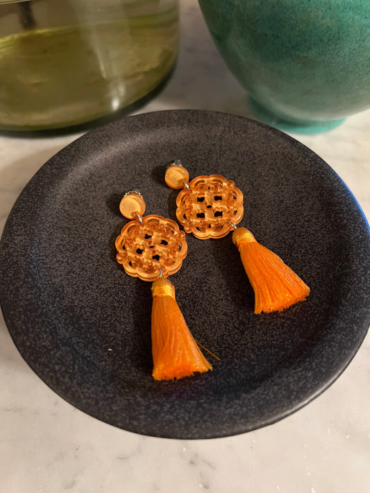 Mustard Cherry Blossom Earring