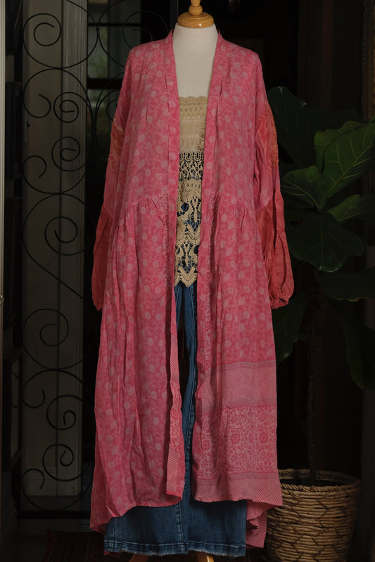 Evermore Duster in Sweet Pink