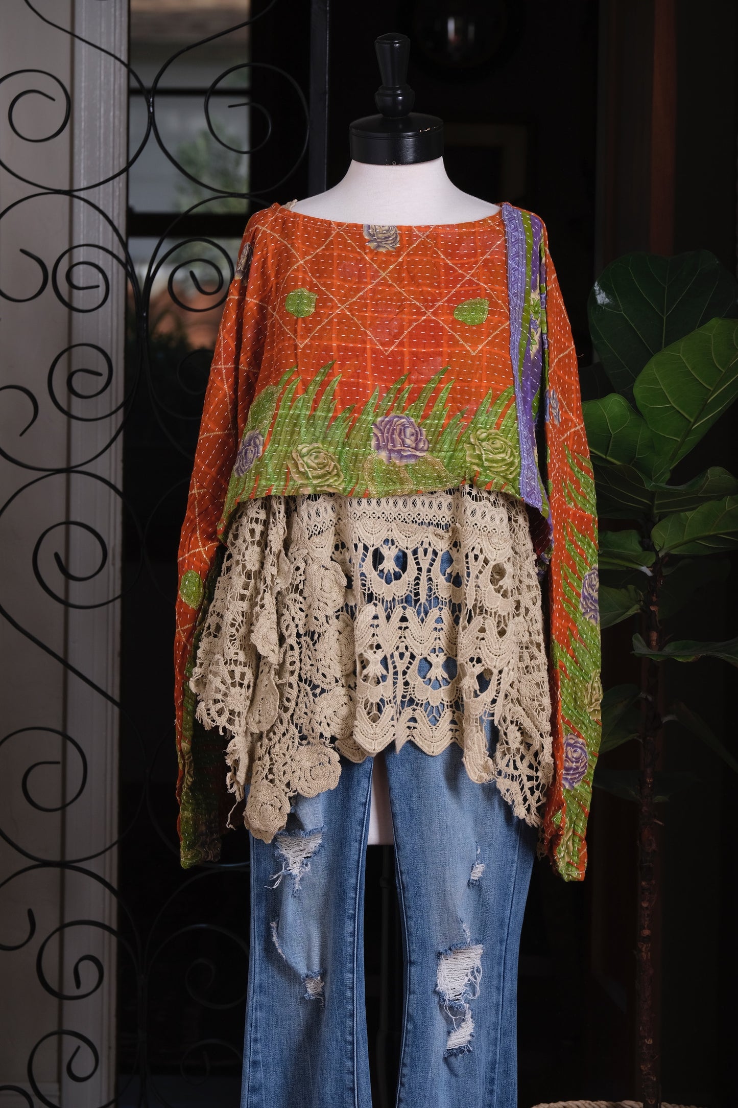 Crop Top in Purple Rose