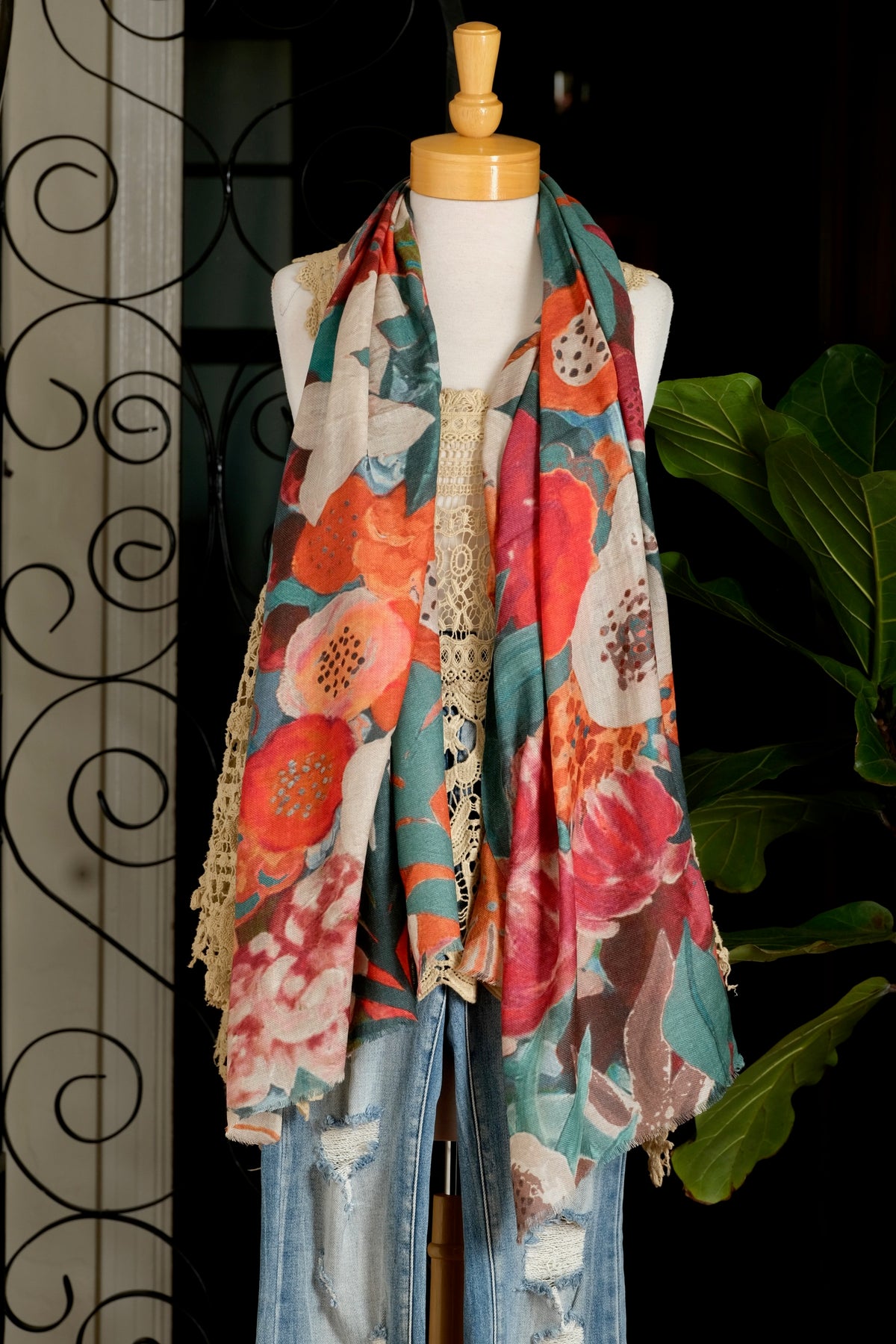 Forest Rose Scarf