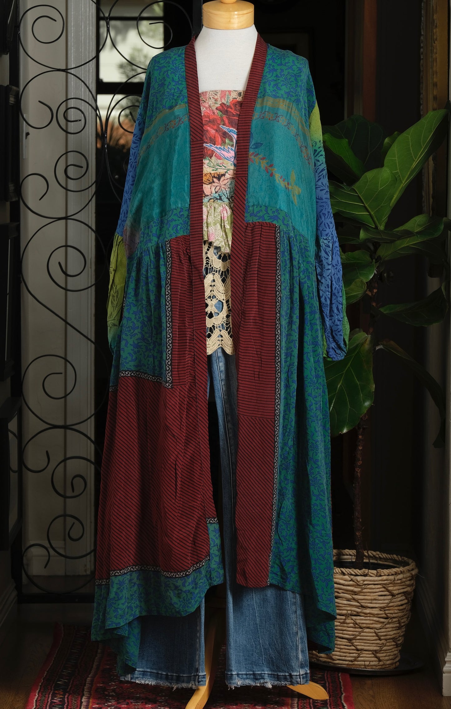 Evermore Duster in Floral Eclipse