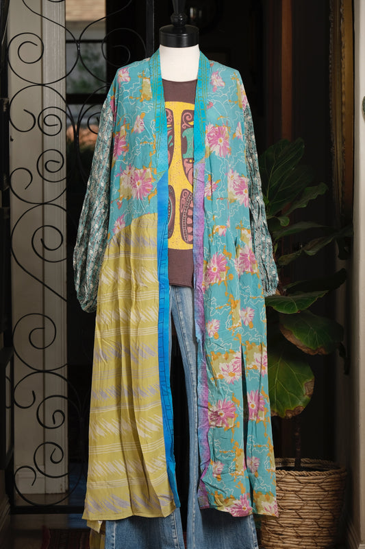 Evermore Duster in Turquoise Whimsy