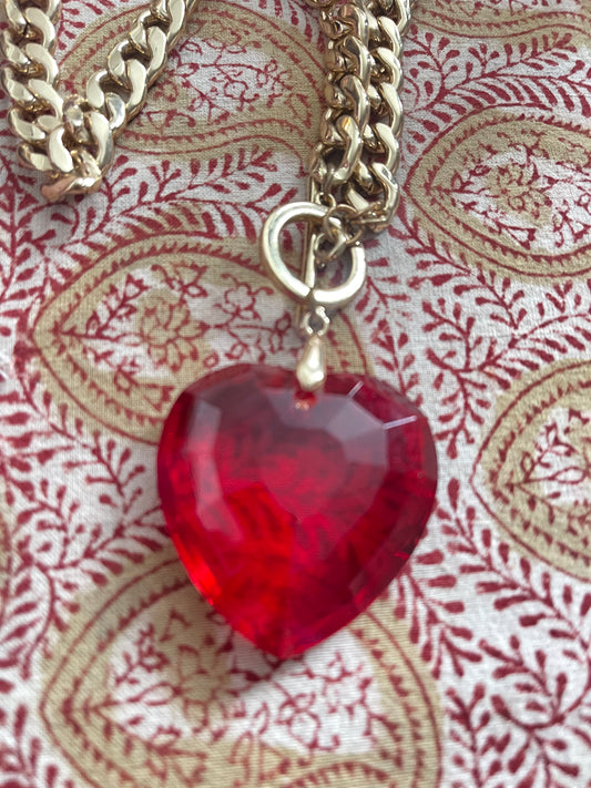 Glass Heart Necklace