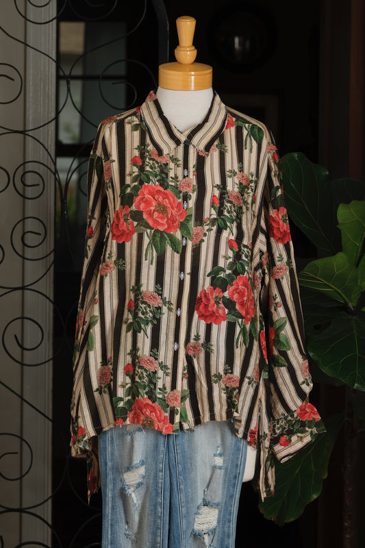 Paloma's Roses Oversized Shirt