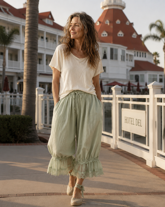 Bloomers in Mint Jade