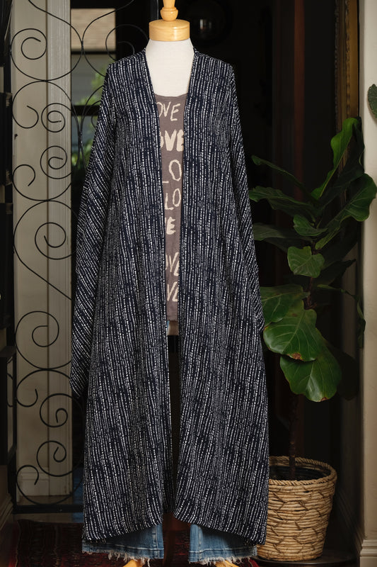 Micro Dot Kimono By Jennafer Grace
