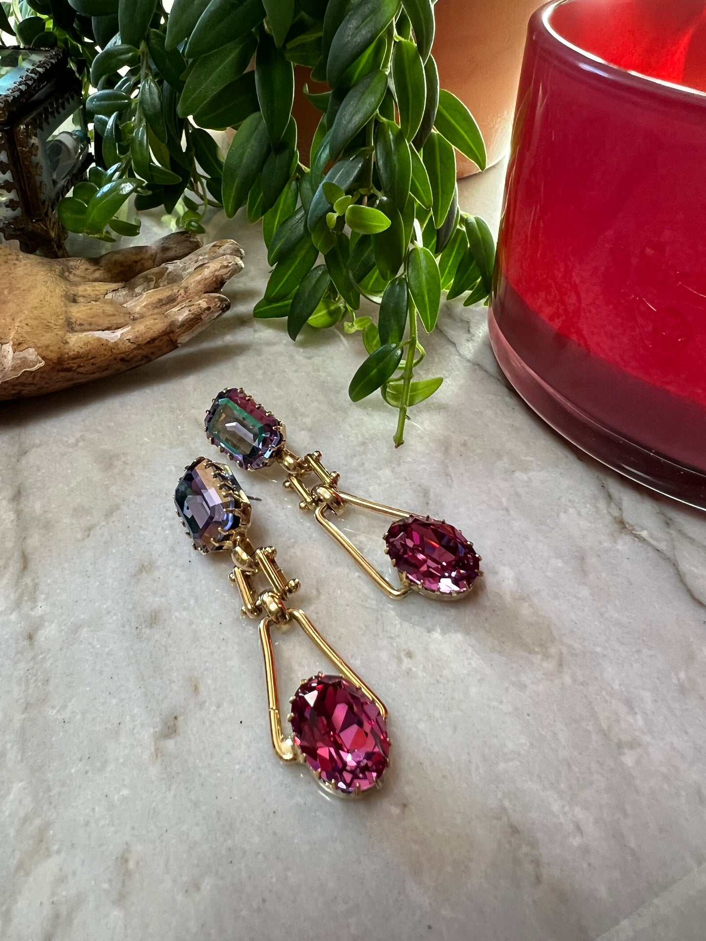 Deco Dream Earring In Pink Plum