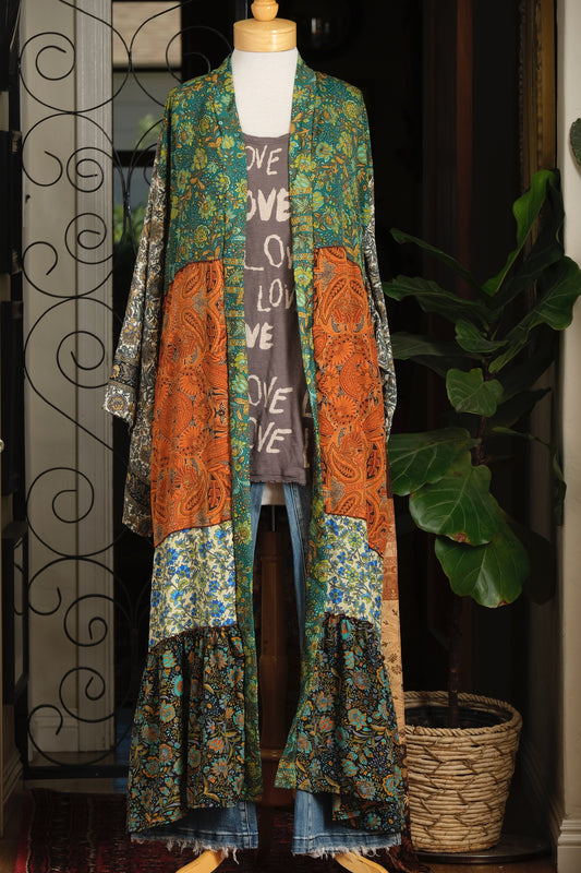 Belle Ruffle Duster in Fandango