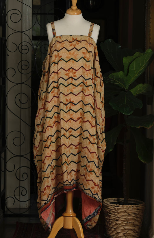 Shine Maxi Dress in Zig Zag Stripe