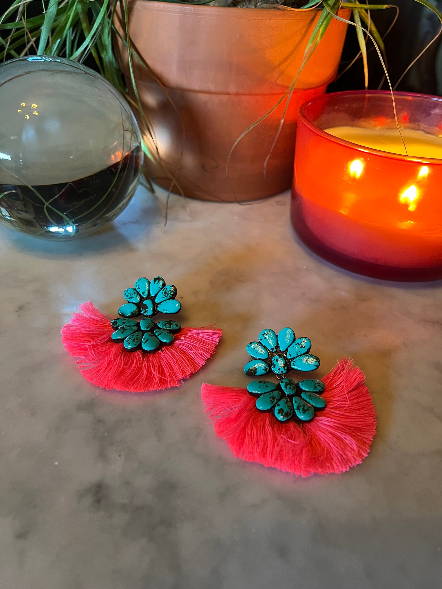 Bolero Hot Pink Earrings