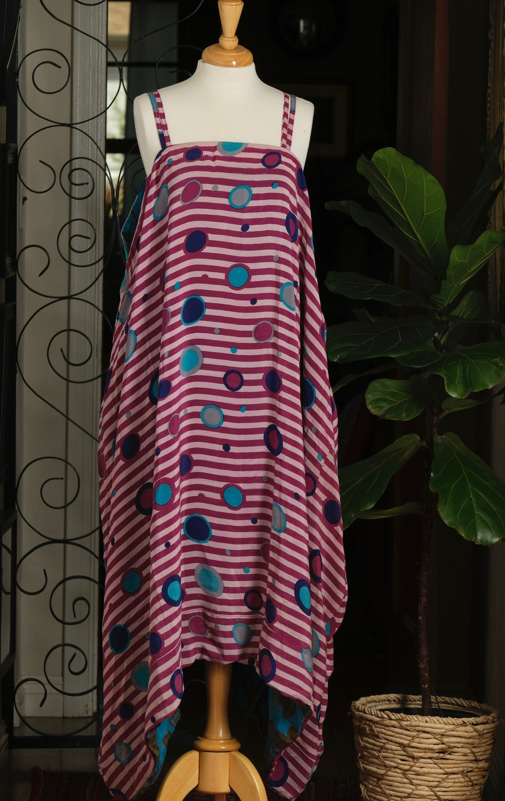 Shine Maxi Dress in Lunar Stripe