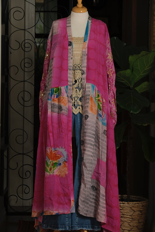 Evermore Duster in Gold Kissed Pink