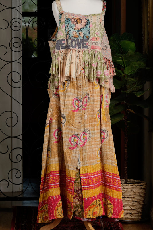 Cargo Button Skirt in Swirls