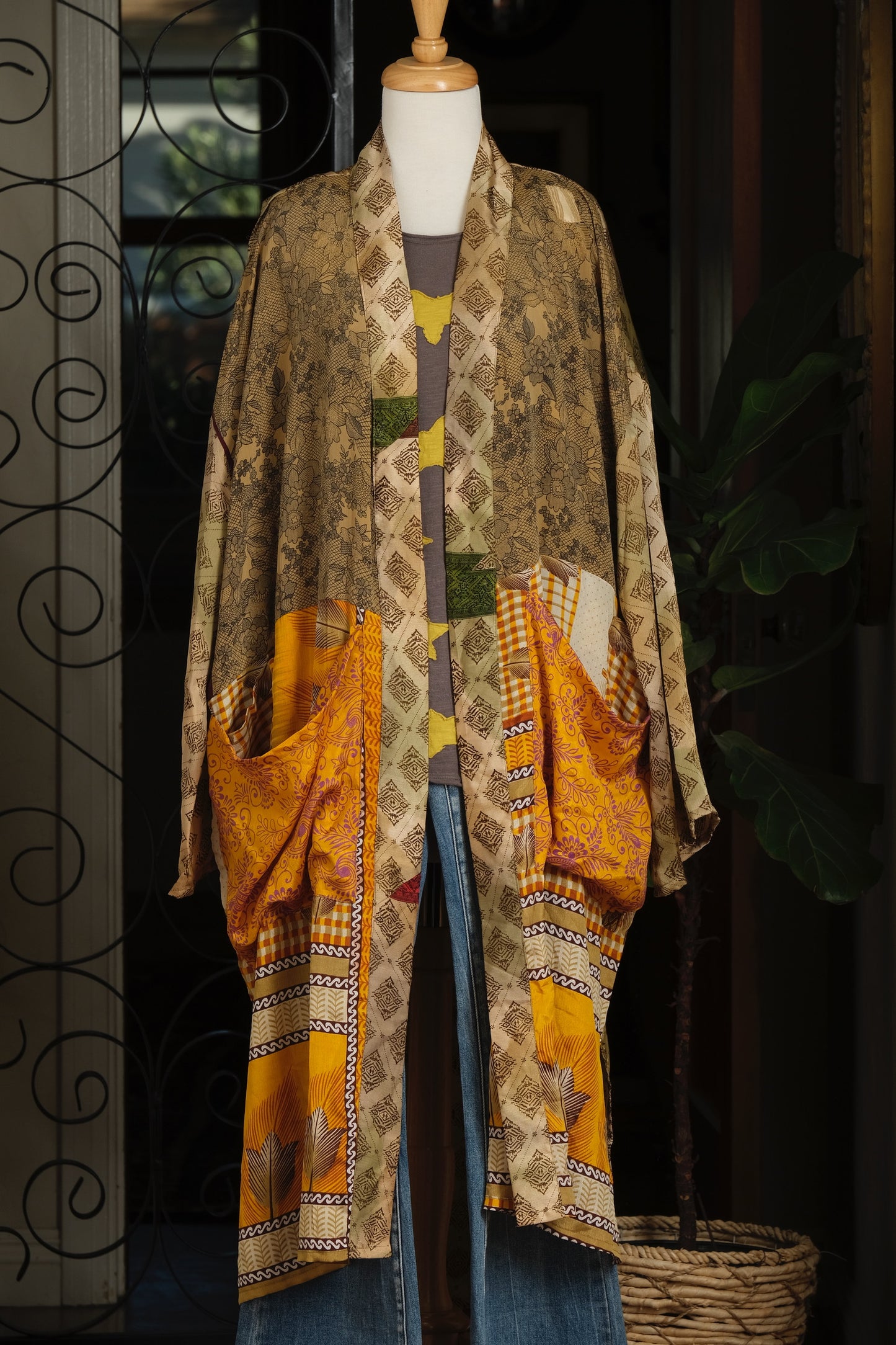 Silky Pocket Duster in Lacy Flower